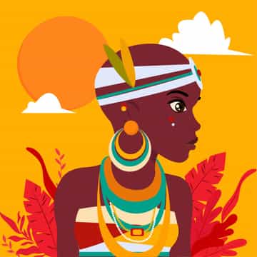 An illustrated African portrait — the writings commons of africanprivilege.org.